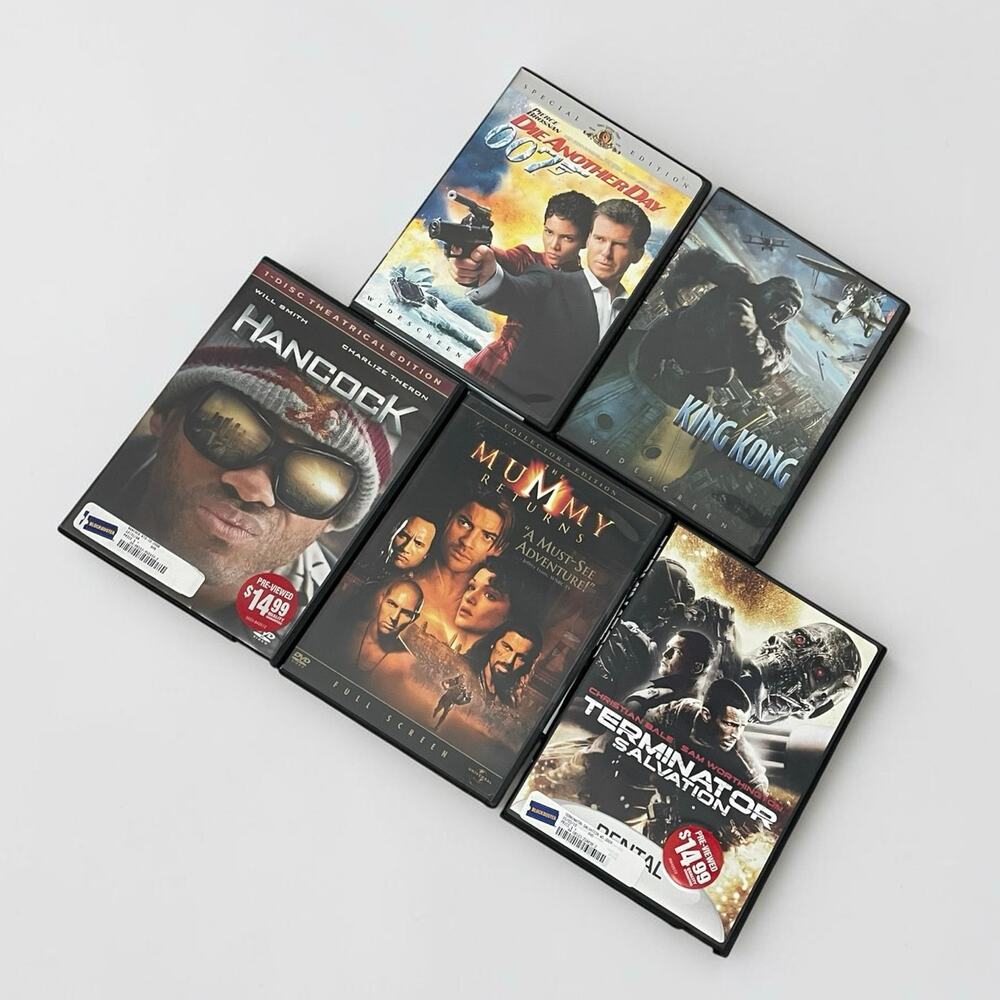 Action & Adventure 5 DVD Movie Bundle